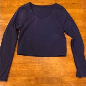 Lululemon purple long sleeve crop top